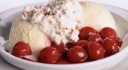 Poffertjes met warme Kersen